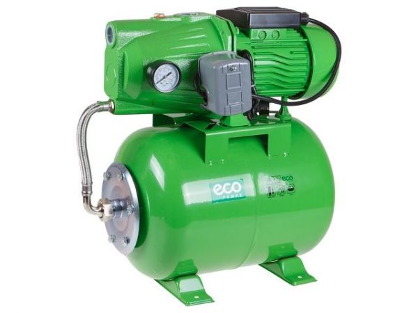 Станция водоснабжения автоматическая ECO GFI-904(900 Вт, 3100 л/ч, 42 м, 4.8 атм макс, корпус насоса чугун, бак 24 л)