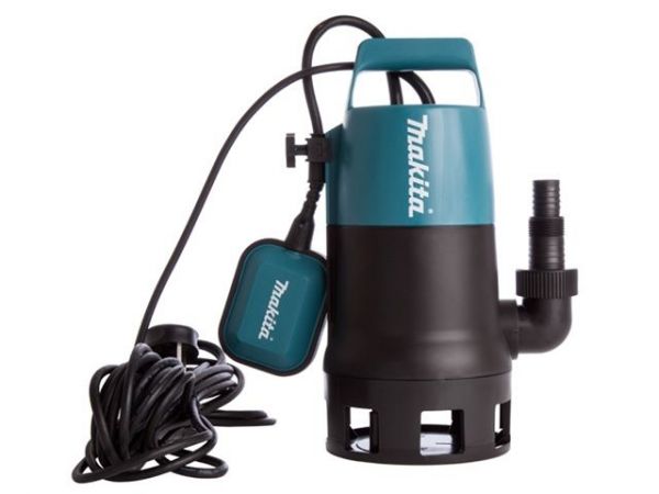 Дренажный насос для грязной воды MAKITA PF 0410(400 Вт, 8400 л/ч, до 5 м, пластм. корпус)