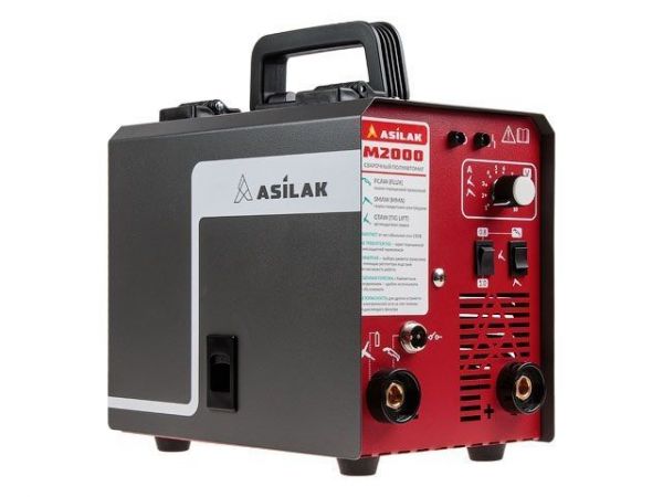 Полуавтомат сварочный ASILAK M2000(230В; 20-180 А; 80В; FLUX/MMA/TIG LIFT; байонетный разъем; без подкл. газа)
