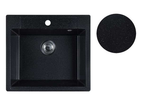 Мойка кухонная из искусственного камня UNIT оникс 550х500 мм, AV Engineering