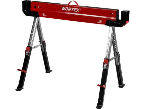 Козлы строительные регулируемые Wortex SAS 1180 макс 590 кг, высота 617-815 мм, длина 1085 мм(возможна сборка стола из двух козел)