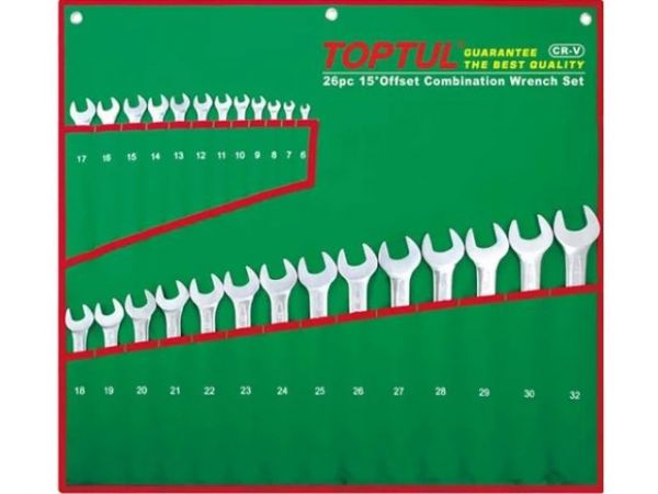 Набор ключей комбинир. 6-32мм 26шт TOPTUL