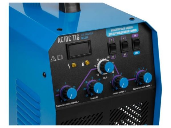 Инверторный аппарат аргонодуговой сварки SOLARIS TIG-220 AC/DC(AC/DC TIG; HF; MMA; 200 A; 150 В-240 В)