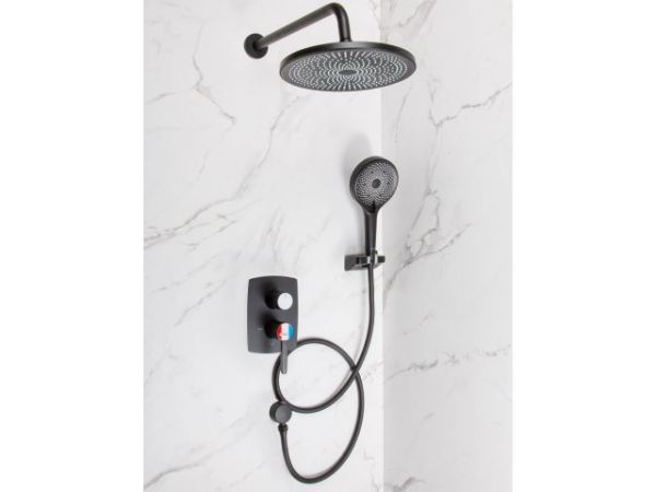 Душевая система (Lt) D35, серия Lotus черный, a-five(Встраиваемый, Излива нет, 1000 - 1200 мм.)