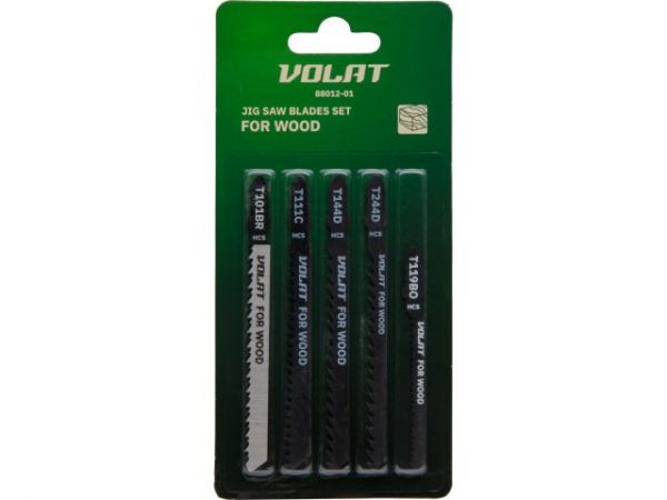Набор пилок лобз. по дереву 5шт. ВОЛАТ(T144D, Т119BO, T101BR, Т111С, Т244D)