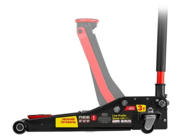 Домкрат подкатной 3т быстрый подъем 75-505мм STARTUL AUTO (ST8013-04)(h min 75мм, h max 505мм, Quick LIFT, низкопрофильный)