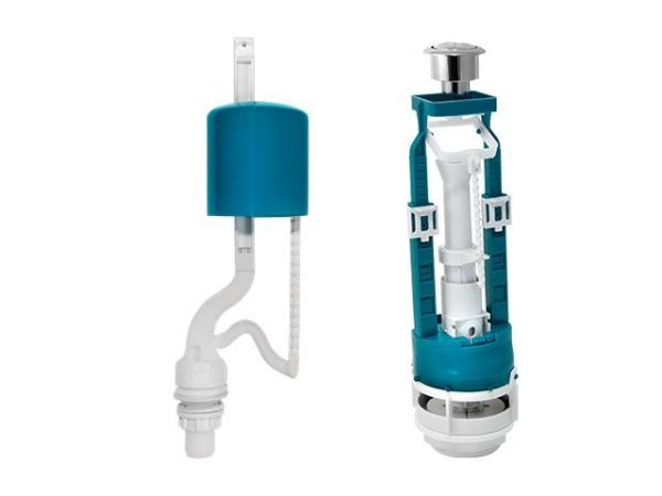 Арматура хром кнопка, ниж.подводка, ИнкоЭр(И - СБ1-НпрНРФ-Х-М Р (ГАЛЬВАНИКА))