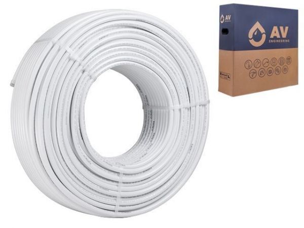 Труба металлопластиковая Multilayer Pe-Xb/AL/Pe-Xb 16х2.0 200м, AV Engineering(внахлест)