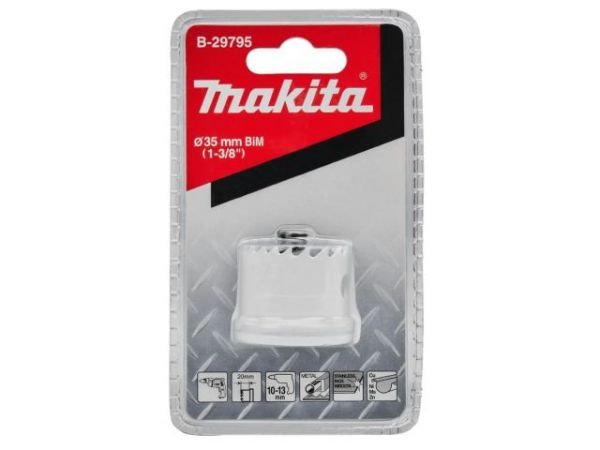 Коронка BiM 35x20 мм, для листового металла Makita