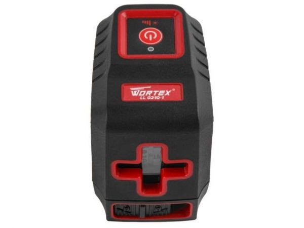 Нивелир лазерный WORTEX LL 0210-1 со штативом в кор. 2х130°, до 15 м, +/- 0.3 мм/м, красный(резьба 1/4', штатив 1 м в комплекте)