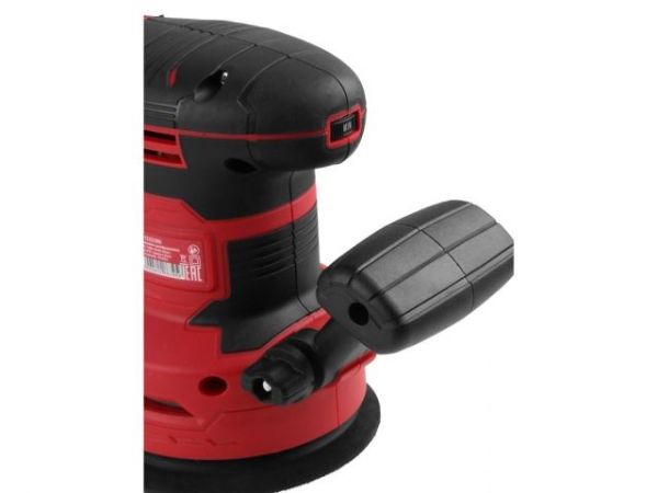 Эксцентриковая шлифмашина WORTEX RS 1245 E в кор. 430 Вт, 125 мм, 7000-14000 об/мин(Амплитуда колебаний 2 мм, регул. об., доп. рукоятка.)