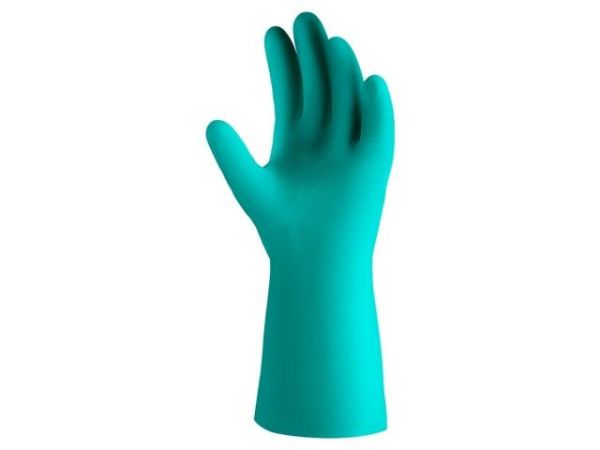 Перчатки К80 Щ50 нитриловые защитные промышленные, р-р 11/XXL, зеленые, JetaSafety(Защитные промышленные перчатки из нитрила. Зеленые. Р-ры:  XXL.)