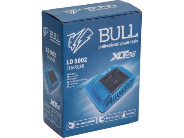 Зарядное устройство BULL LD 5002 1 слот, 6 А XLTpro(18.0 В, 6.0 А, быстрая зарядка)