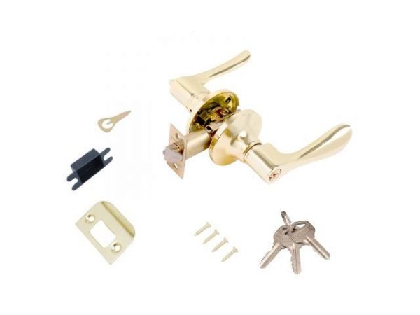 Защелка врезная межкомнатная 8531 ET PB золото кл/фикс СТАНДАРТ