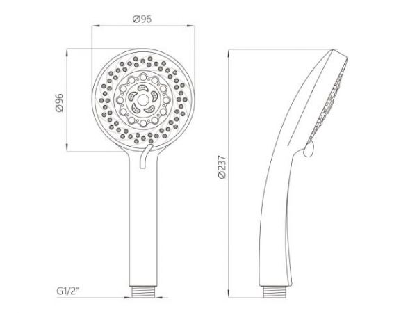 Душевая стойка AVSSS-029 AV Engineering(Высота 600 мм)