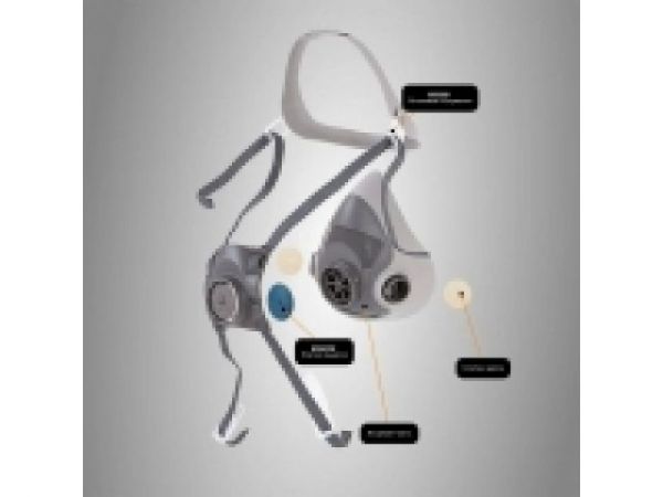 Полумаска без фильтра Jeta Safety (5500P) р-р М(Из изолирующих материалов (термопласт),  р-р М)