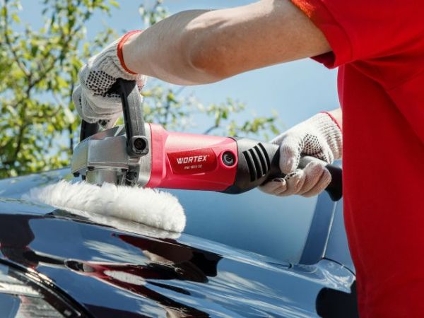 Полировальная машина WORTEX PM 1813 SE в кор. 1300 Вт, 180 мм, 600-3300 об/мин(Регул. об., плавный пуск)