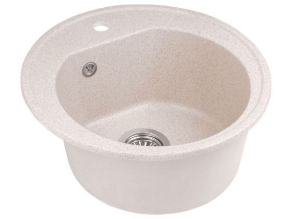 Мойка кухонная из искусственного камня RICHI песочный 510х510 мм, AV Engineering