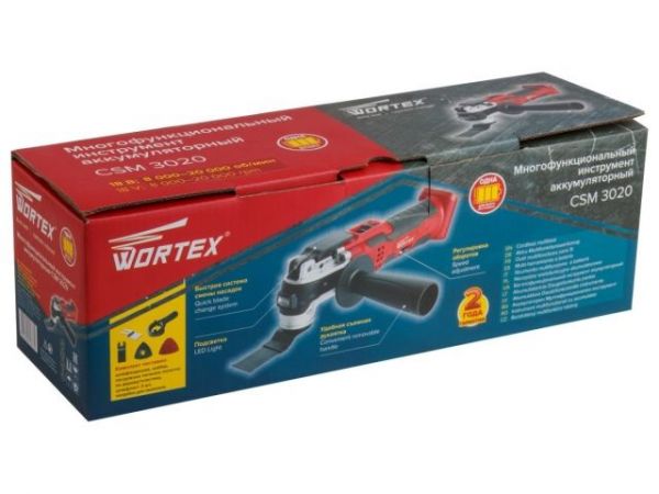 Многофункциональный инструмент (реноватор) WORTEX СSM 3020 в кор. ALL1 XLT + аксесс. SOLO(5 000-20 000 об/мин)