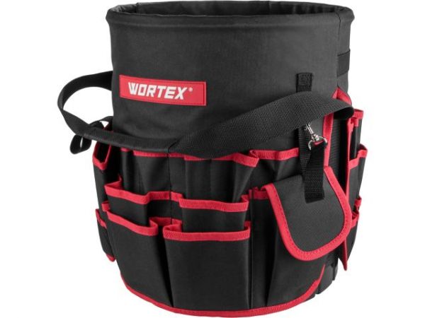 Сумка для инструмента WORTEX WB 3037 оксфорд, 370x300х300 мм, вес до 25 кг(58 отсеков хранения)