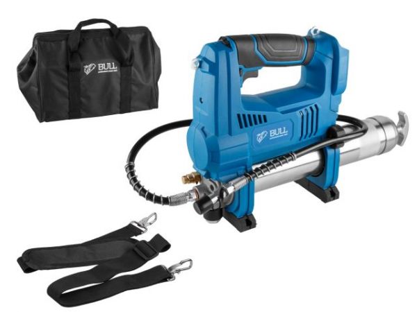 Шприц для смазки BULL CGG 6818 в кор. XLTpro SOLO, 18 В, 690 атм., 255 г/мин(Шланг 76 см)