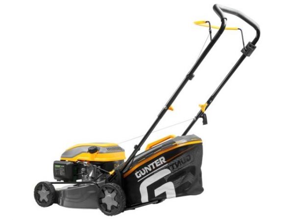 Газонокосилка бензиновая GUNTER LMB-420(4.0 л.с., шир. 42 см, ручной привод, стальн. корпус, травосборник 40 л)