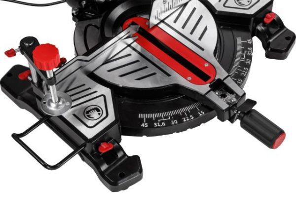 Торцовочная пила комбинированная WORTEX MS 2520-2 LMB в кор. 2000 Вт, 255 мм, глуб. 78 мм,  стол 60(2000 Вт, 255х30.0 мм, глуб. до 78 мм, шир. до 128 мм, лазер, стол 445х287 мм, пропил на столе 60 мм)