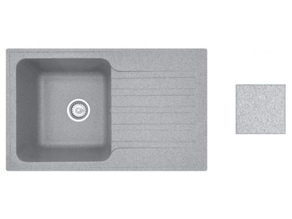 Мойка кухонная из искусственного камня ART серый 770х475 мм, AV Engineering