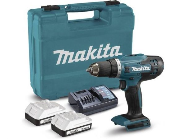 Шуруповерт MAKITA 18.0 В, G-series DF488D004 в кейсе(18.0 В, G-series 2 акк., 2.0 А/ч Li-Ion, 2 скор., 42 Нм, шурупы до 13 мм, з/у)