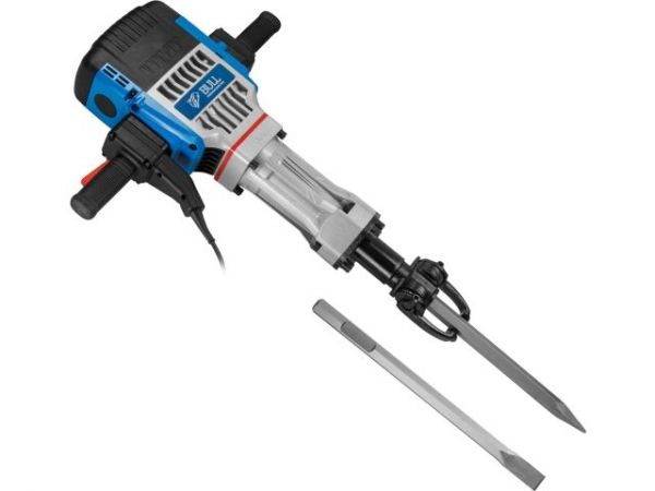 Отбойный молоток BULL SH 3001 в кор. 2000 Вт, 75 Дж, HEX 28.6 мм, 1050 уд/мин, 5 м кабель(30 кг)