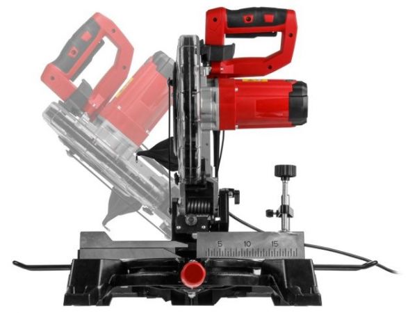 Торцовочная пила WORTEX MS 2516 LO в кор. 1500 Вт, 255 мм, глуб. до 80 мм, шир. до 115 мм, лазер