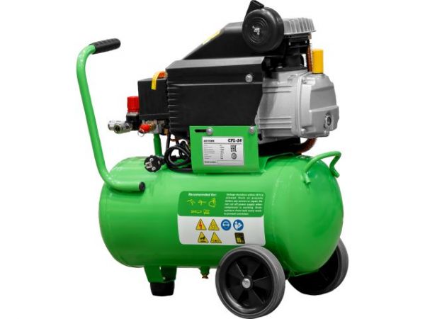 Компрессор ECO AE-251-3 коаксиальный(235 л/мин, 8 атм, коаксиальный, масляный, ресив. 24 л, 220 В, 1.50 кВт)