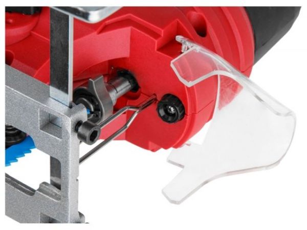 Лобзик электрический WORTEX JS 8008-1 LE в кор. 810 Вт, 1000-2900 ход/мин, пропил до 80 мм. (Быстрозажимной патрон, маятниковый ход, рег. об., подсветка, литая платформа)