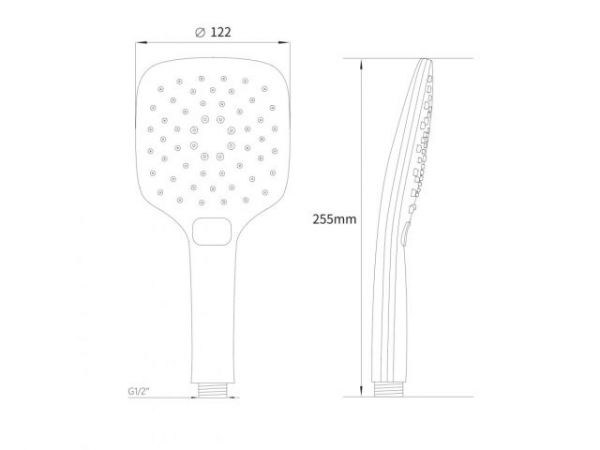 Душевая лейка, 3-функц. A5-018, a-five