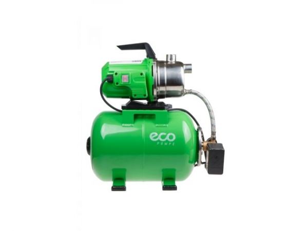 Станция водоснабжения автоматическая ECO GFI-1203(1200 Вт, 3600 л/ч, 48 м, 4,8 бар макс, корпус бака сталь, корпус насоса нерж. сталь,, бак 24л.)