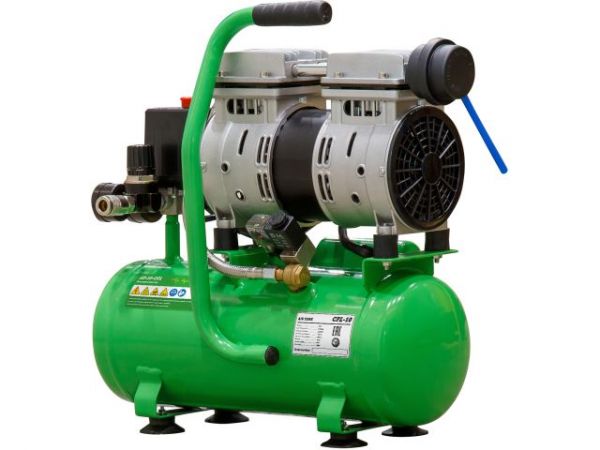 Компрессор ECO AE-10-OF1 безмасляный(120 л/мин, 8 атм, коаксиальный, безмасляный, ресив. 10 л, 220 В, 0,7 кВт)