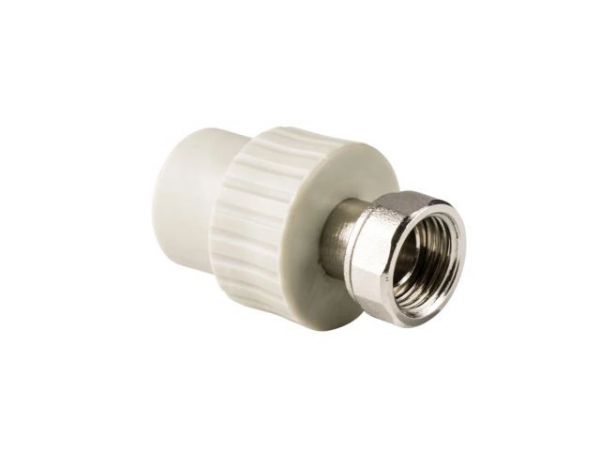 Муфта ПП с накидной гайкой 25х3/4' сер. РТП