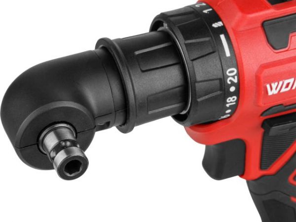 Дрель-шуруповерт WORTEX BD 2025 LiSET в чем. ALL1 XLT БЕСЩЕТ, 18 В, 55 Н*м, 2х2 А*ч + 2 насад(0-1800 об/мин, подсветка.)