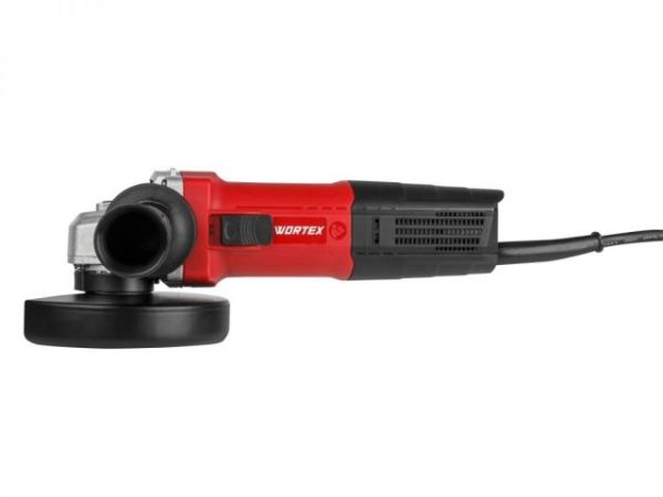 Одноручная углошлифмашина WORTEX LX AG 1211-2 в кор. 1100 Вт, 125 мм, 5500-11000 об/мин, рег. об. (шариковый подшипник, лабиринтное уплотнение, пылезащита двигателя)
