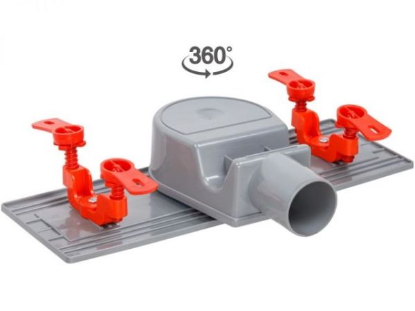 Сливной трап горизонтальный D 50, реш. нерж., сухой затвор, 63х300мм, AV Engineering