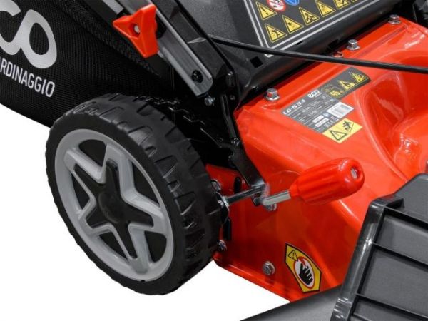 Газонокосилка бензиновая ECO LG-534(4.0 л.с., шир. 46 см, ручной привод, мульчир., стальн.корпус, травосборник 50 л)