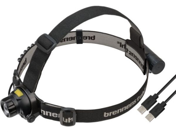 Фонарь налобный светодиодный аккум. LuxPremium LED SL 401 AF Brennenstuhl(IP44; 400Лм, USB Type-C кабель в комплекте)