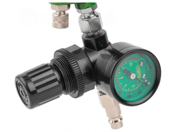 Краскораспылитель ECO SG-9000 с манометром (сопло ф 1.4 мм)(HVLP, сопло ф 1.4 мм, верх. бак 600 мл))