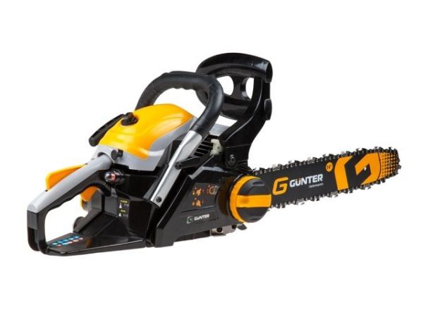 Бензопила Gunter MSH-3805 шина 35 см (14''), 3/8' LP, 1,3 мм, 52 зв.(1.50 кВт, 2.0 л.с., 37,2 см3, вес 6 кг)