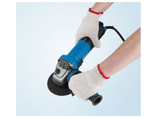 Одноручная углошлифмашина BULL WS 1216 в кор. БЕСЩЕТ., 125 мм, 1600 Вт, плав. пуск., конст. эл., 4 м