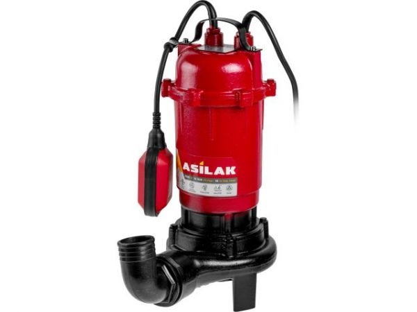 Насос погружной для грязной воды ASILAK SLP-2001(С измельчителем, 2000 Вт, 18000 л/ч, погружение до 6 м)