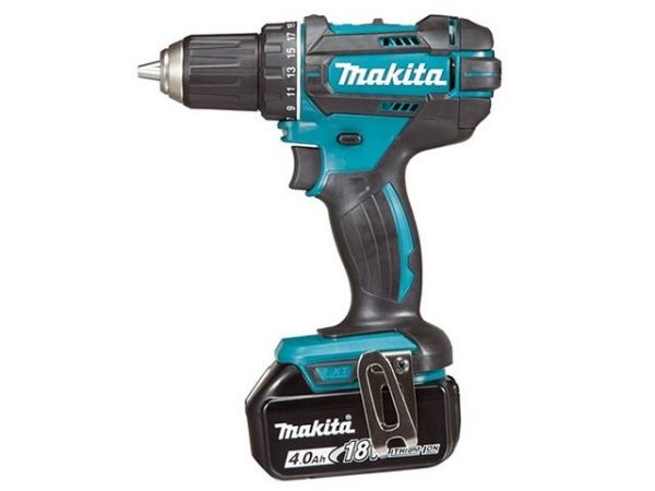 Дрель-шуруповерт MAKITA LXT DDF 482 RME в чем. (18.0 В, 2 акк., 4.0 А/ч Li-Ion, 2 скор., 62 Нм, шурупы до 10 мм)
