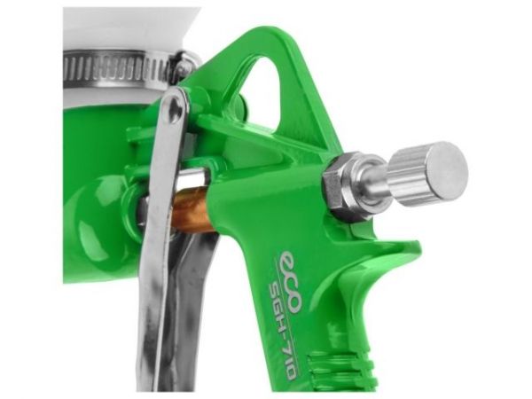 Краскораспылитель ECO SGH-710 (HP, сопло ф 4, 6, 8 мм, верх. бак 5000 мл)(для нанесения штукатурки и шпатлевки)