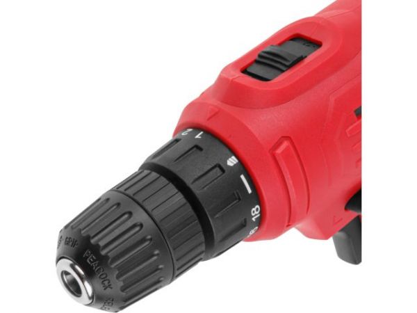 Дрель-шуруповерт WORTEX LX DR 1025 D в кор. 400 Вт, 30 Нм, 2 скор., БЗП 0.8-10 мм, 4 м шнур(400 Вт, 30 Нм, БЗП 0.8-10 мм, 4 м шнур)