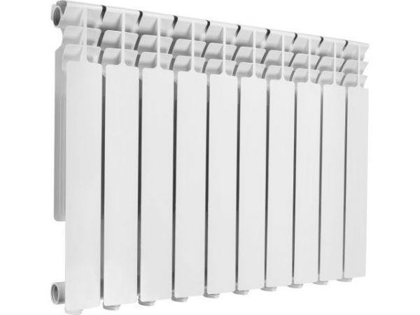 Радиатор биметаллический 500/80, 10 секций, серия Гродно, AV Engineering(Вес 12.7 кг, теплоотдача 1330 Вт)